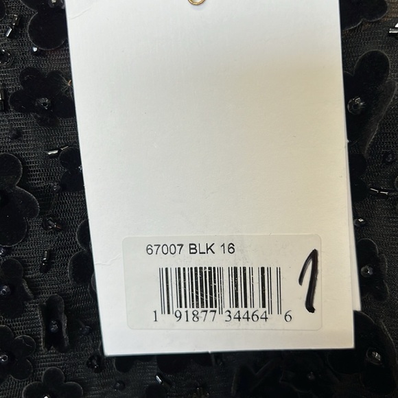 Mac Duggal 67007 NWT Black EMBELLISHED ILLUSION HIGH NECK LONG SLEEVE FIT & … - Picture 10 of 15